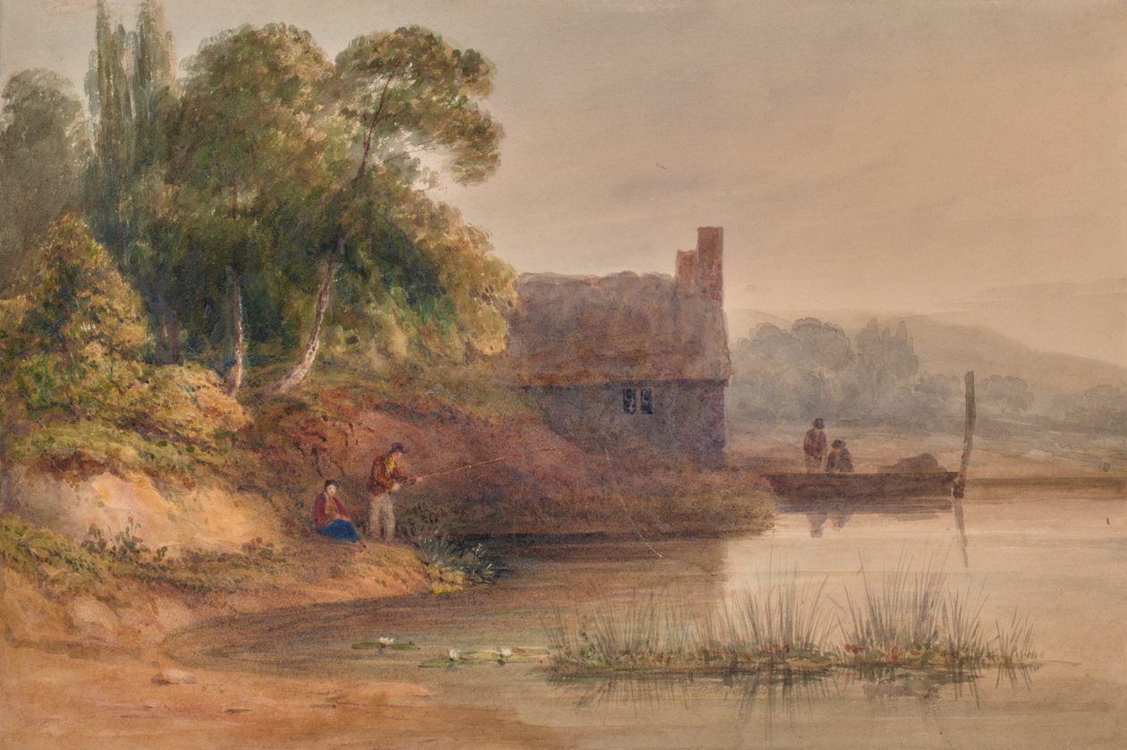Landschaft mit Hütte von Edward Pretty
