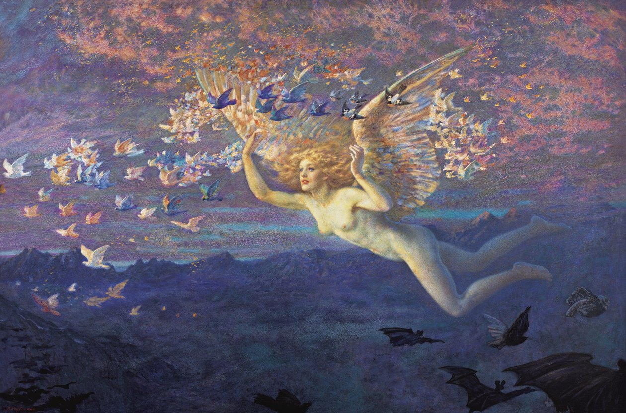Flügel des Morgens von Edward Robert Hughes