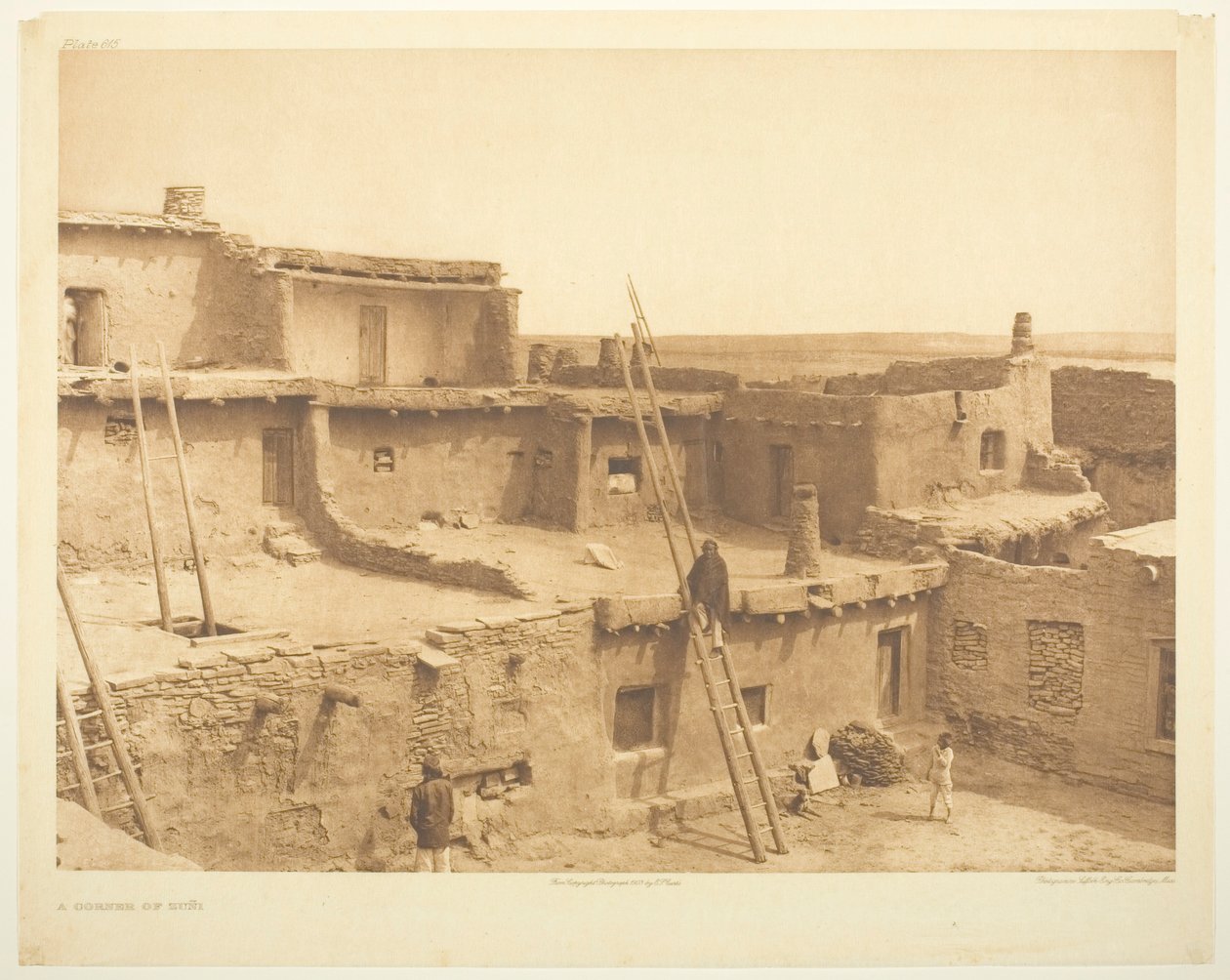 Eine Ecke von Zuni von Edward S. Curtis