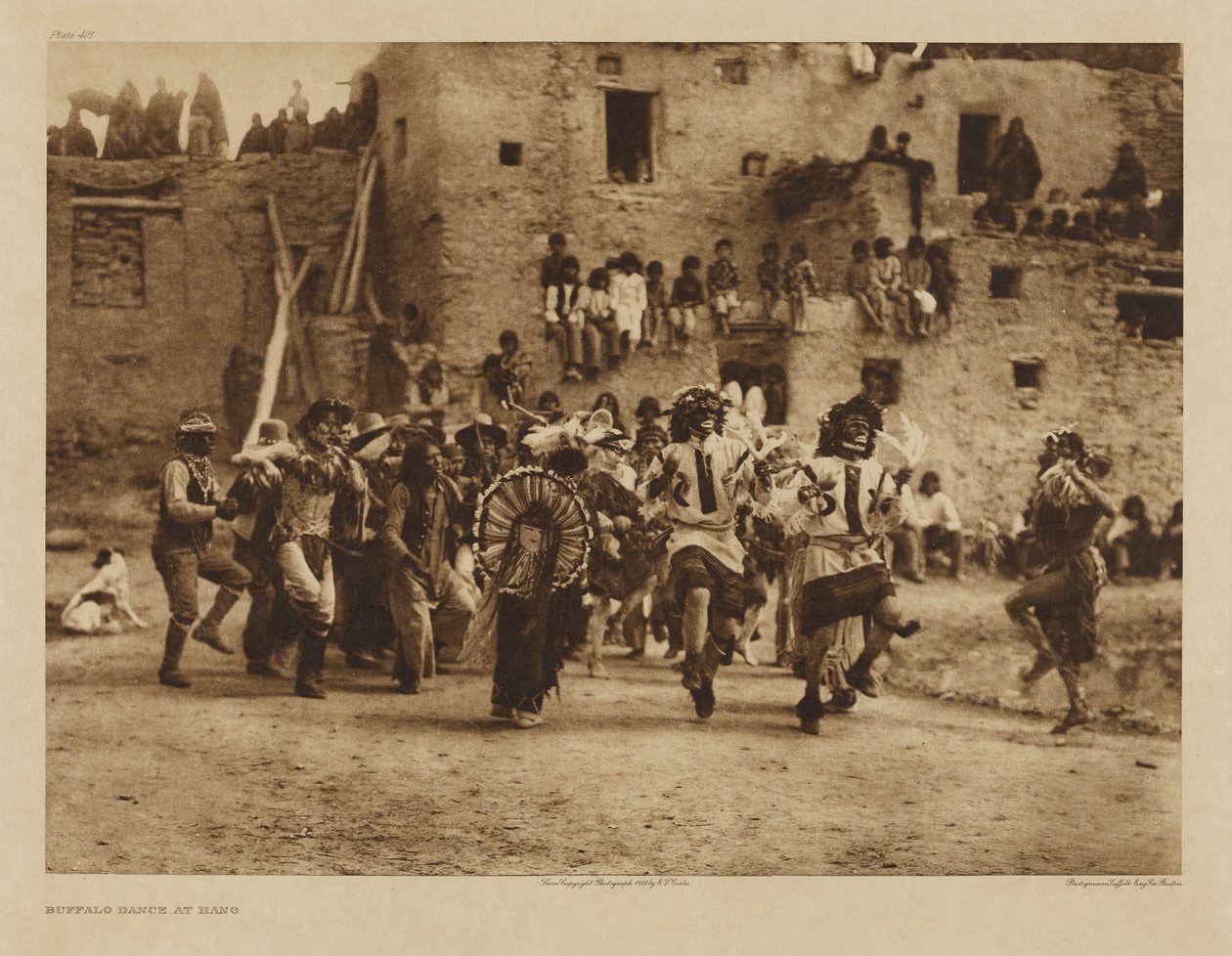 Buffalo-Tanz in Hano von Edward S. Curtis