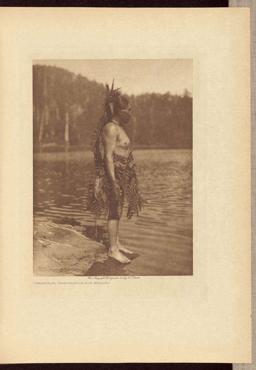 Zeremonielle Vorbereitung auf den Walfang von Edward S. Curtis