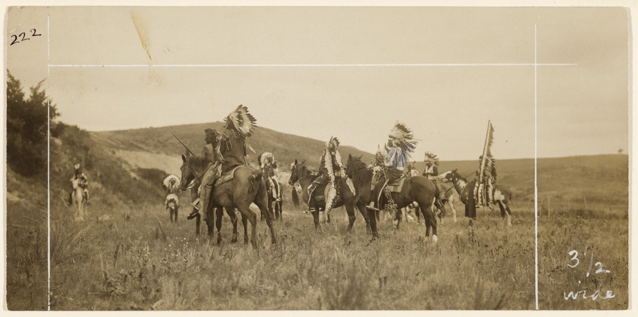 [Männer zu Pferd] von Edward S. Curtis