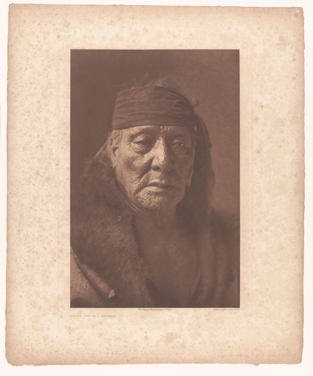 Porträt von Bear’s Teeth von Edward Sheriff Curtis