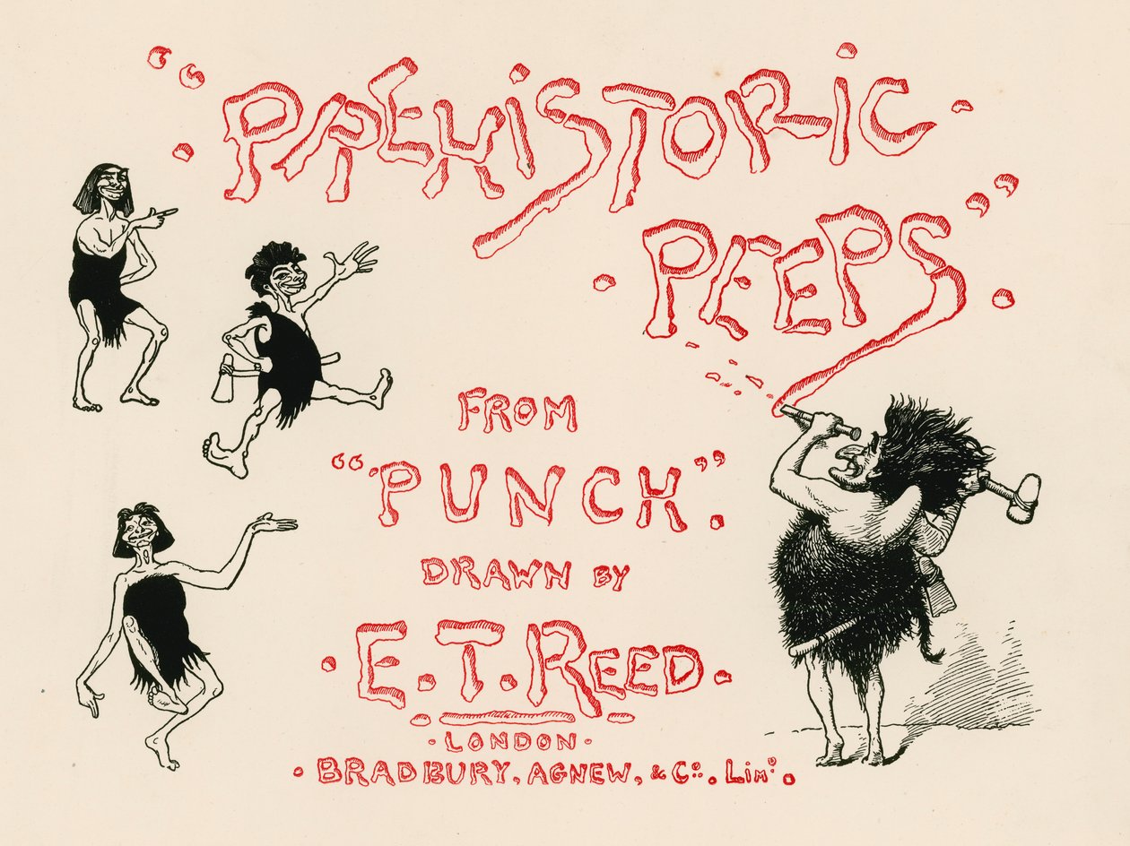 Prähistorische Einblicke – Titelseite von Edward Tennyson Reed