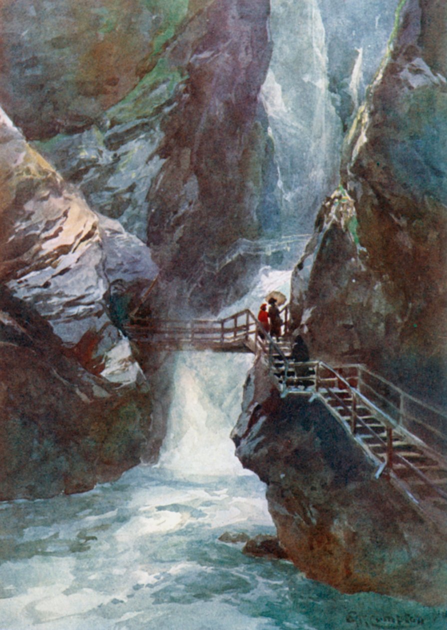 Breitachklamm, nahe Oberstdorf von Edward Theodore Compton