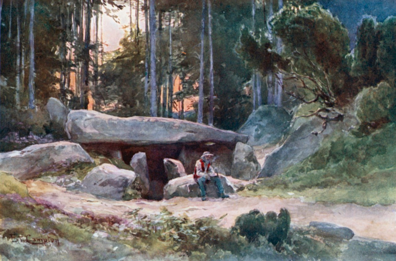 Dolmen in der Lüneburger Heide von Edward Theodore Compton