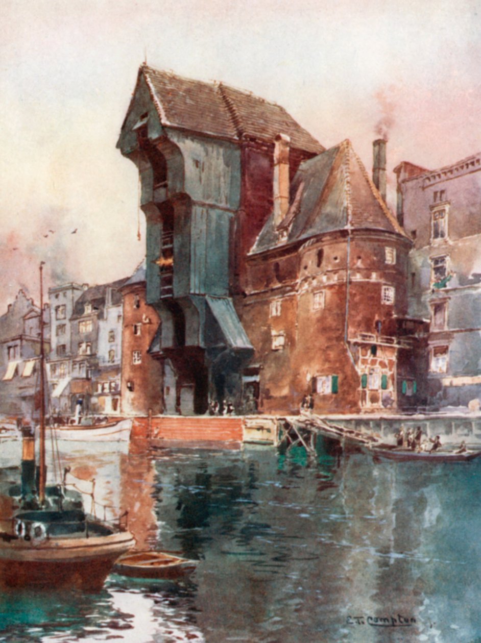 Krahnthor in Danzig von Edward Theodore Compton