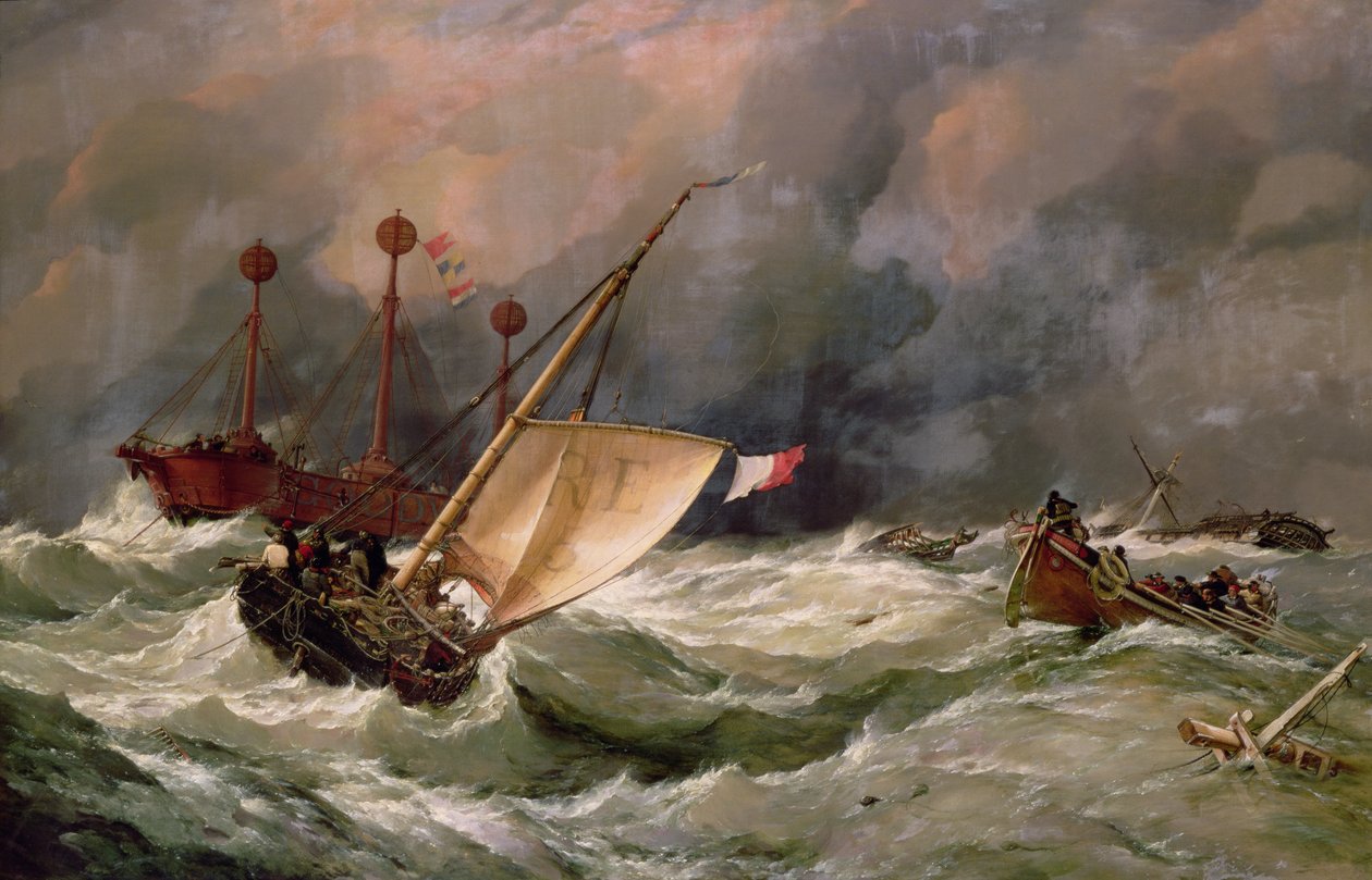 Morgen nach einem schweren Sturm von Edward William Cooke
