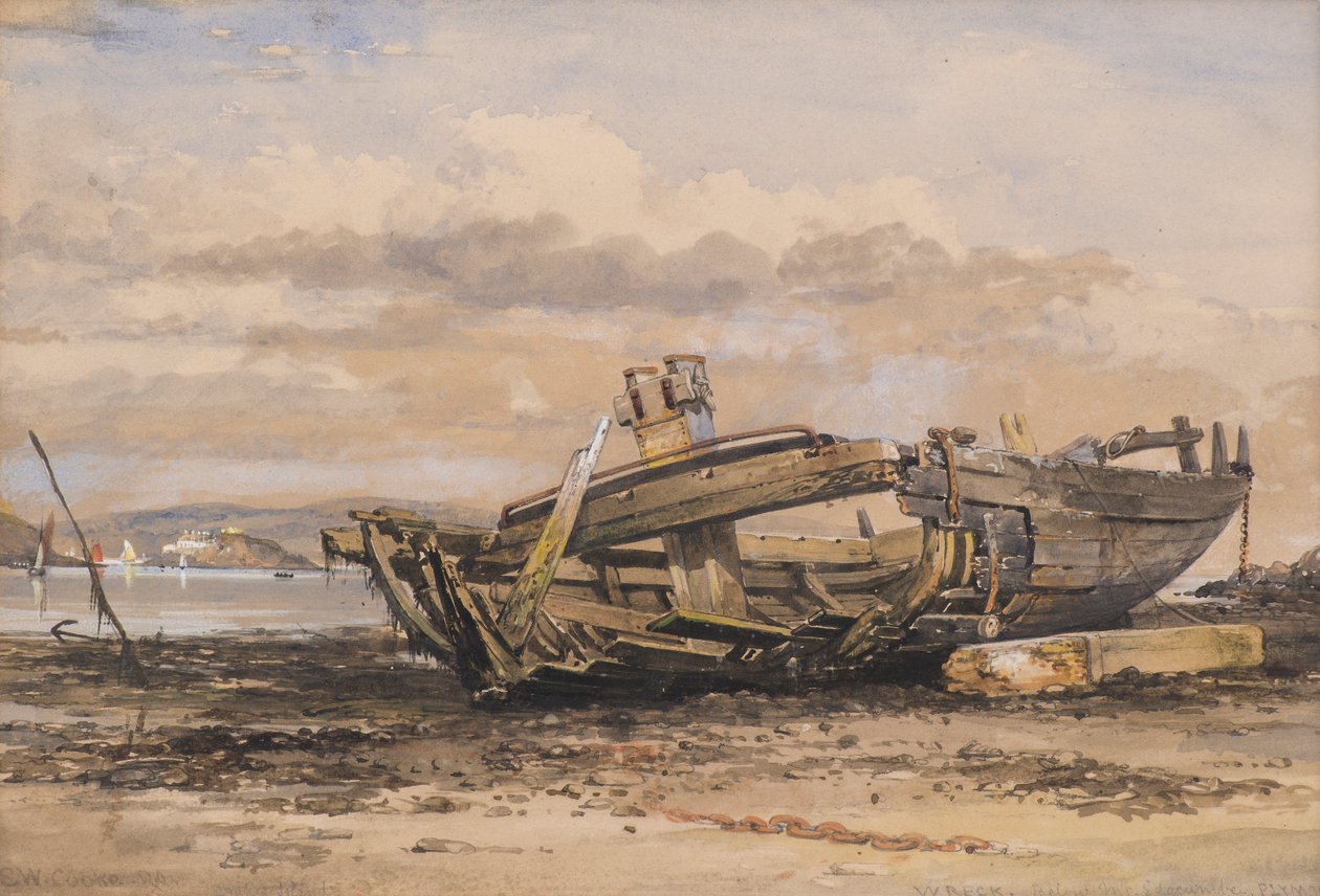 Schiffswrack in Plymouth Sound von Edward William Cooke