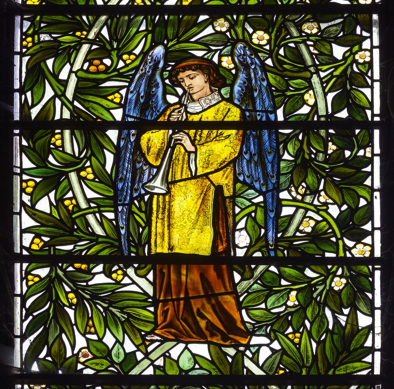 Nun Monkton, St. Mary, Engel Musiker, 1873 von Edward and Morris Burne Jones