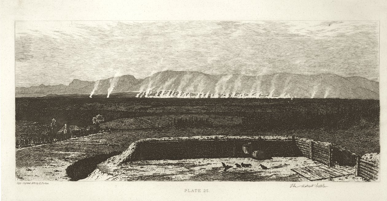 Die ferne Schlacht von Edwin Austin Forbes