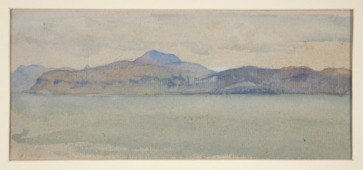 Bourg & Bribun Klippen, Mull (?) - [Hochlandstadt] von Edwin Austin Abbey