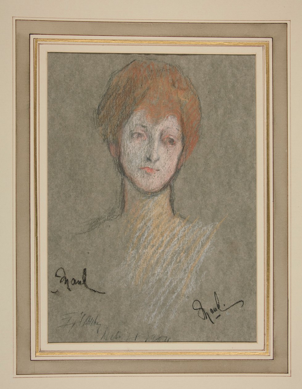 Krönung von Edward VII. Porträt: Prinzessin Maud von Großbritannien von Edwin Austin Abbey