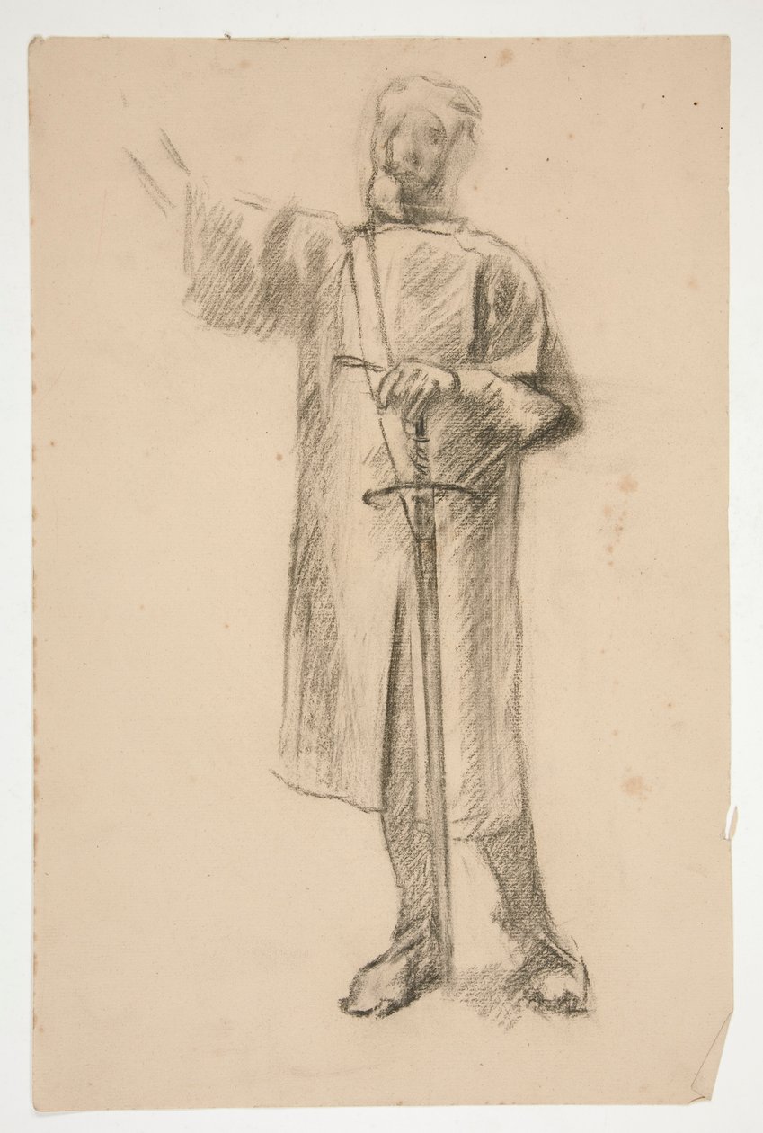 Figurenstudie für von Edwin Austin Abbey
