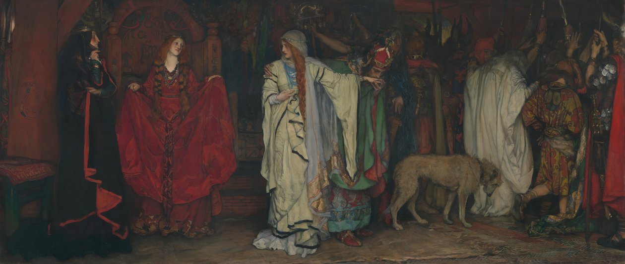 König Lear, Akt I, Szene I, 1898 von Edwin Austin Abbey