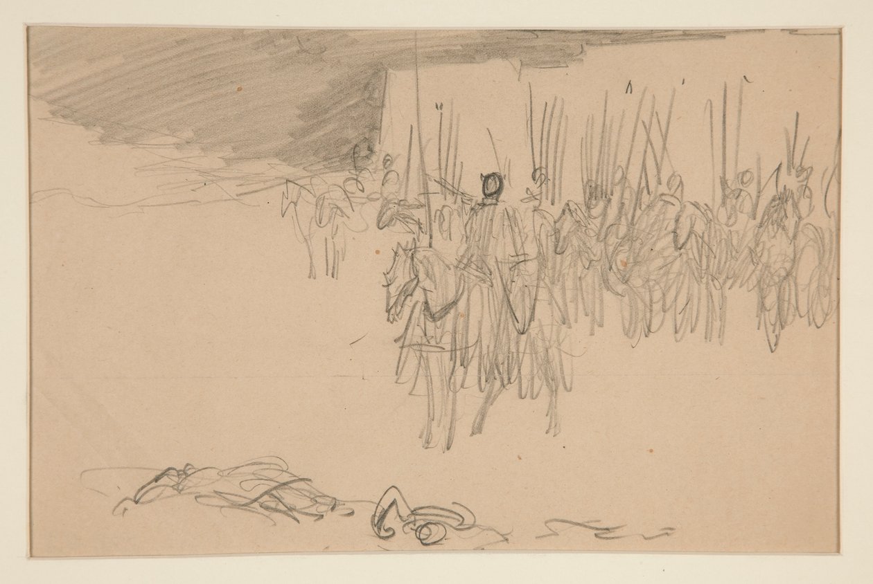 Soldat zu Pferd von Edwin Austin Abbey