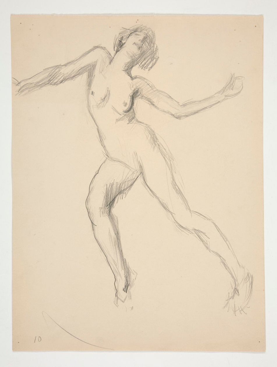 Studie für die Figur von 12 Uhr mittags von Edwin Austin Abbey