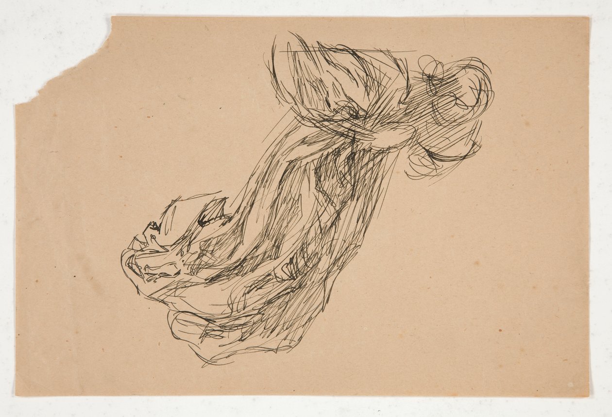 Studie eines Engels (für Glasmalerei? für eine Decke?) von Edwin Austin Abbey