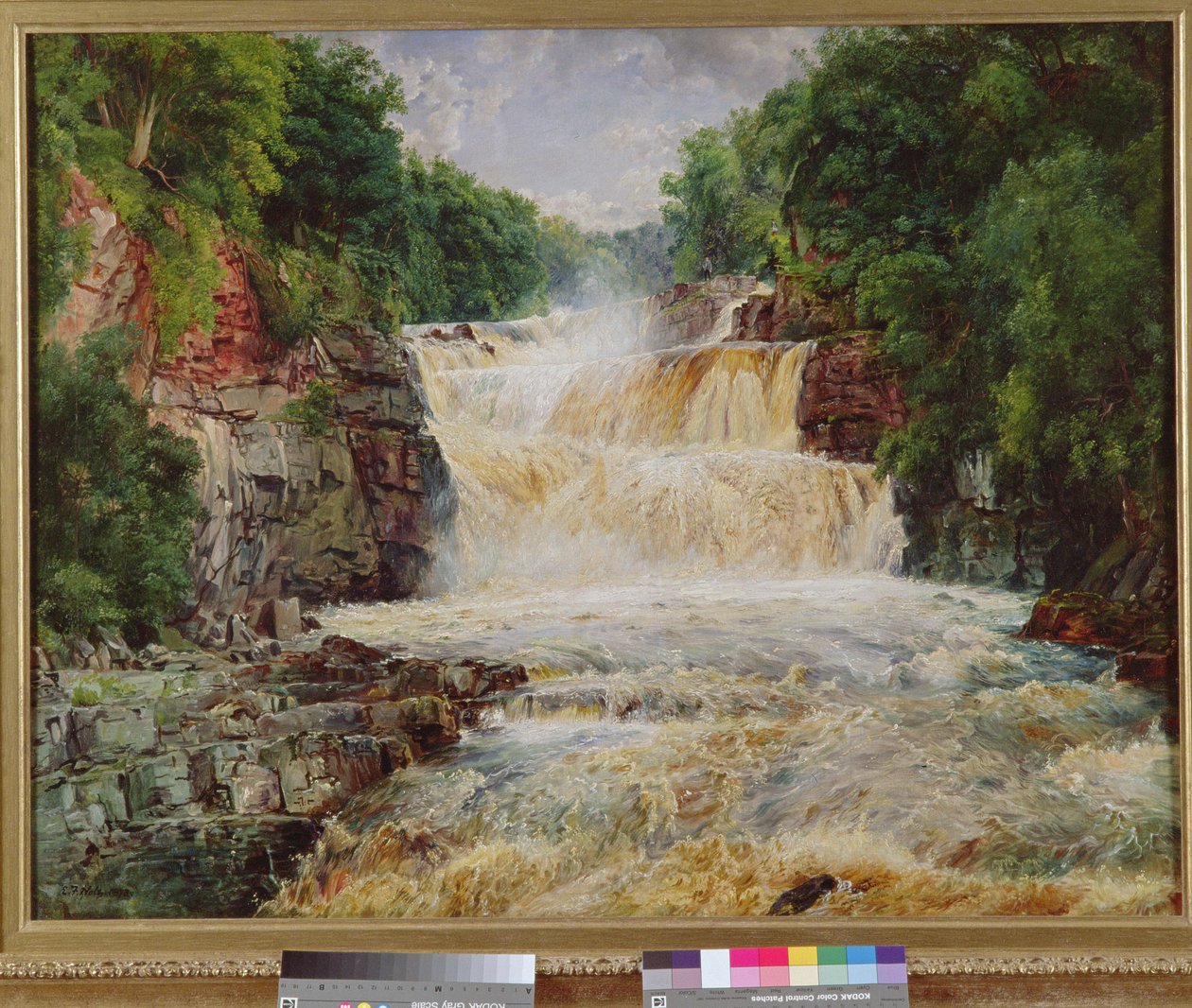 Swallow Falls, Bettws-y-Coed, Nordwales, 1873 von Edwin Frederick Holt