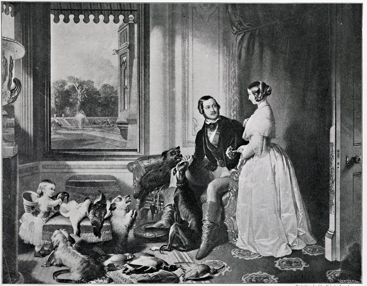 Windsor Castle in modernen Zeiten, nach dem Gemälde von 1843 von Edwin Landseer