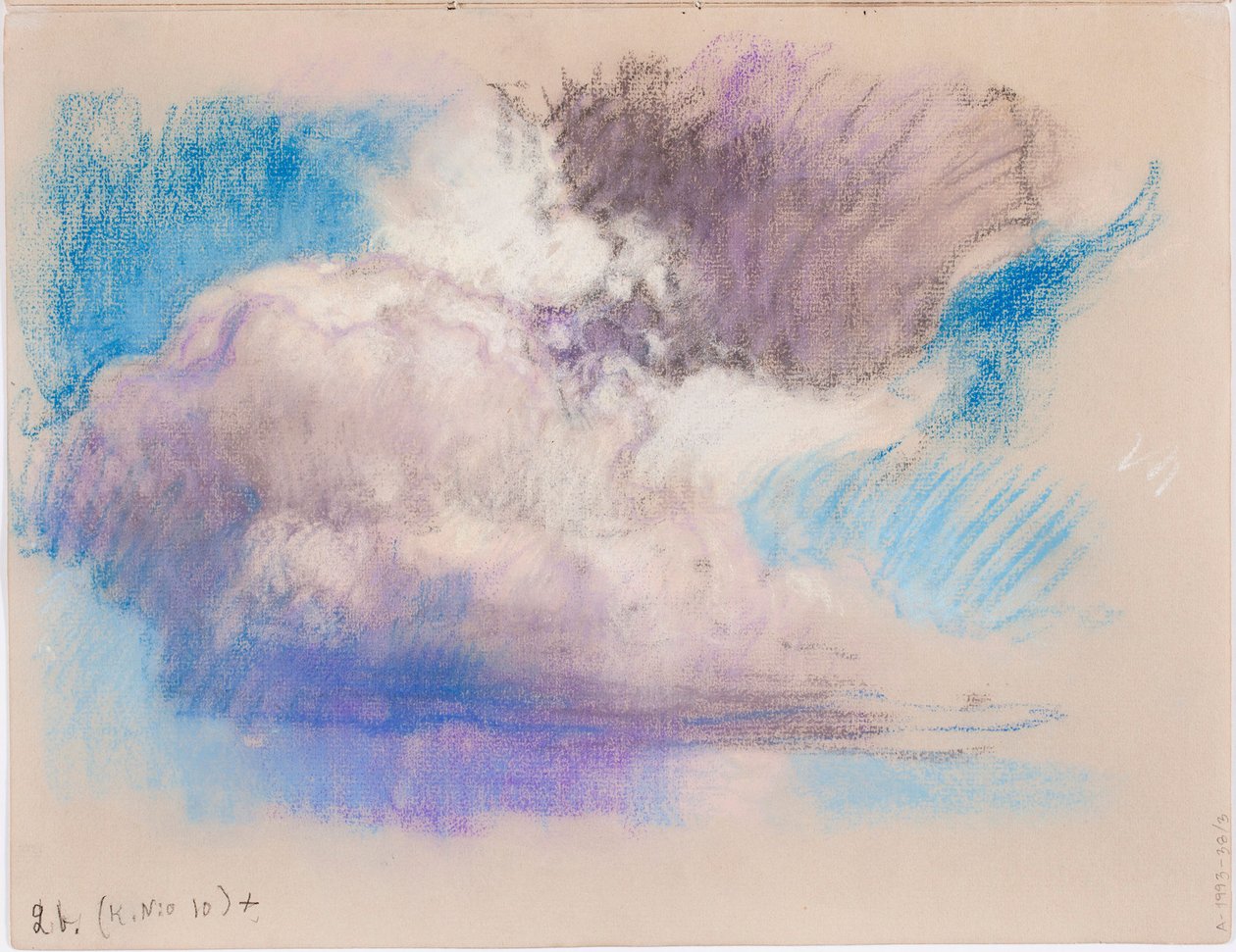 Wolken, Seite aus Järnefelts Skizzenbuch von Eero Järnefelt