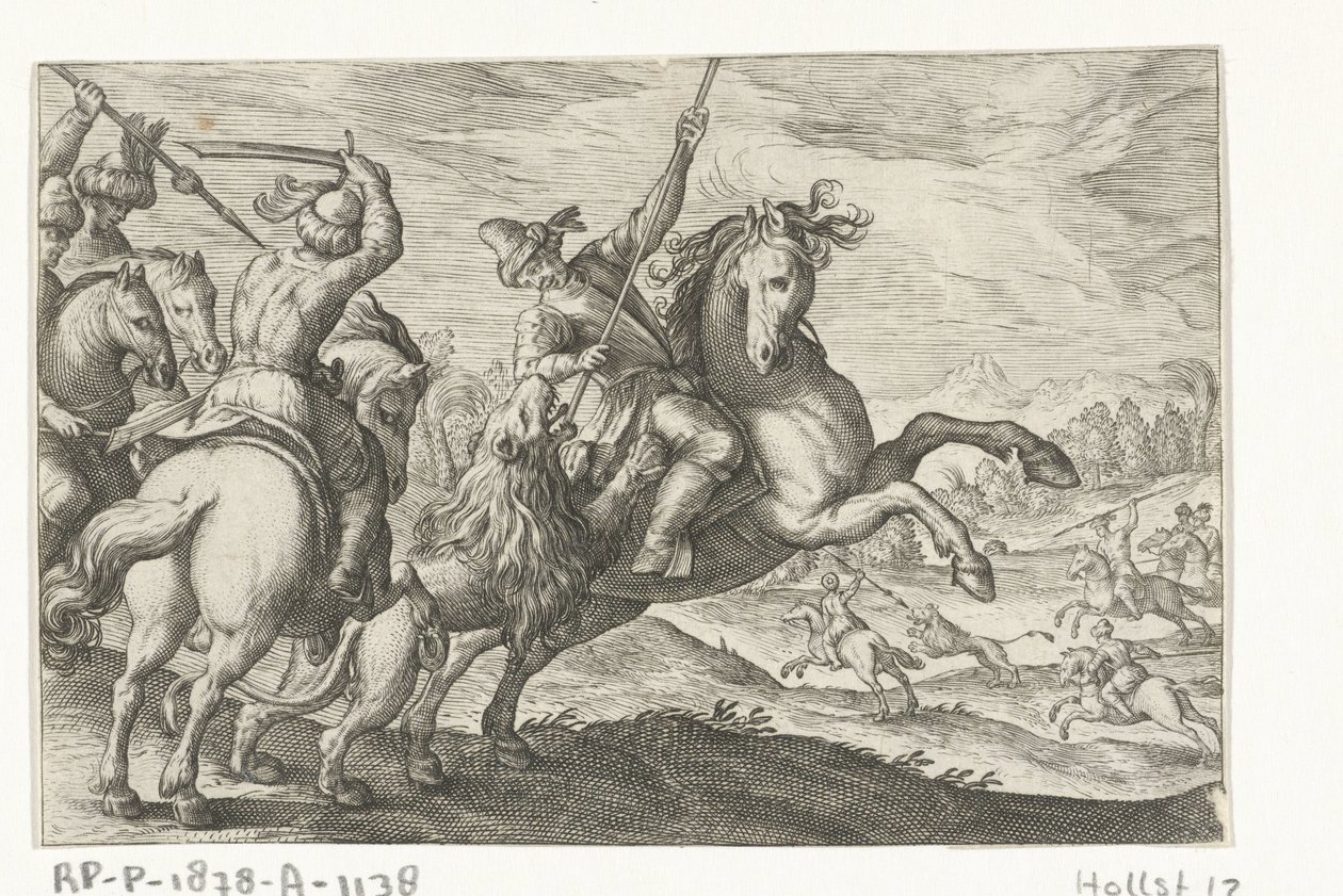 Löwenjagd von Egbert Jansz.
