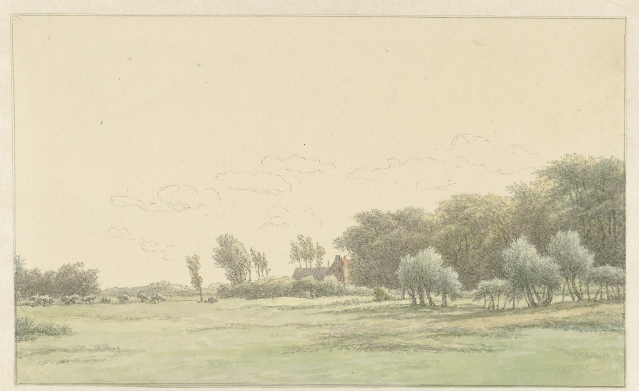 Landschaft in der Umgebung von Wageningen von Egbert van Drielst