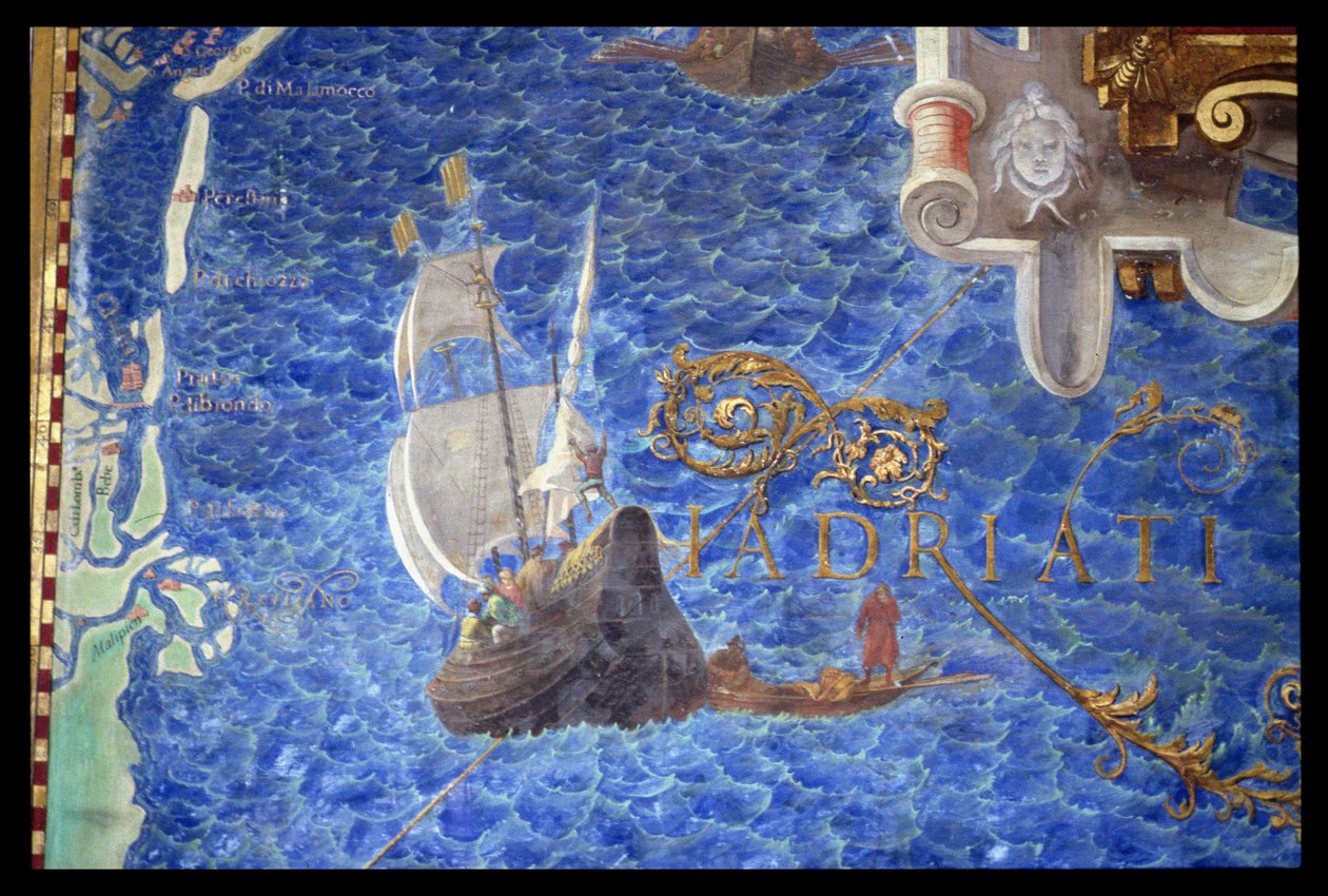 Eine Galeone in der Adria, Detail aus der 