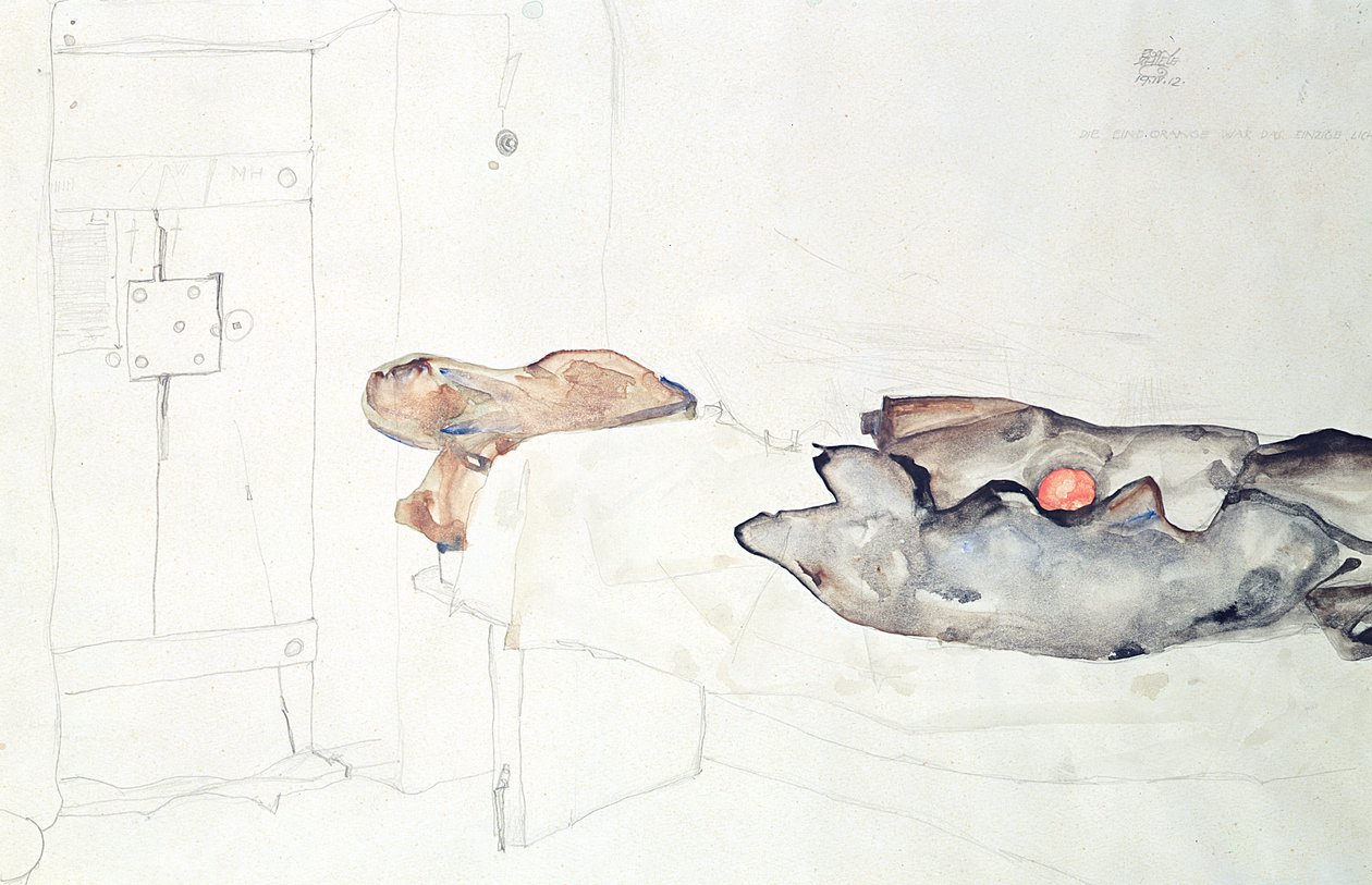 Die einzelne Orange war das einzige Licht von Egon Schiele