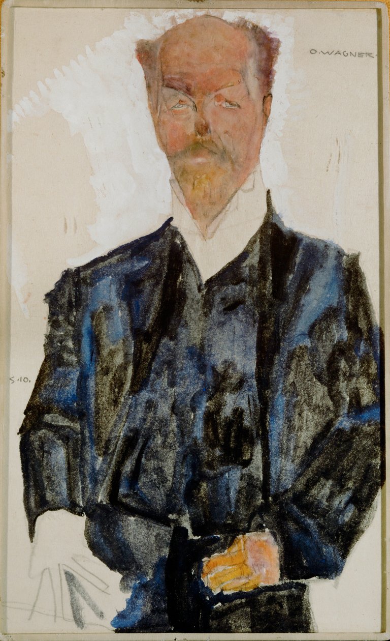 Bildnis Otto Wagner von Egon Schiele