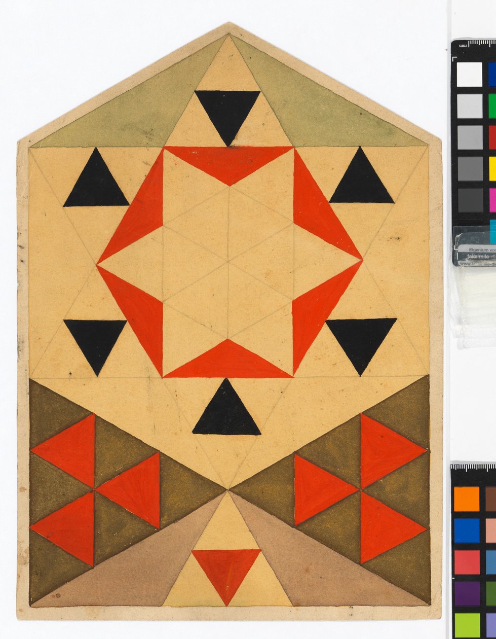 Geometrische Übung (Schülerarbeit) von Egon Schiele