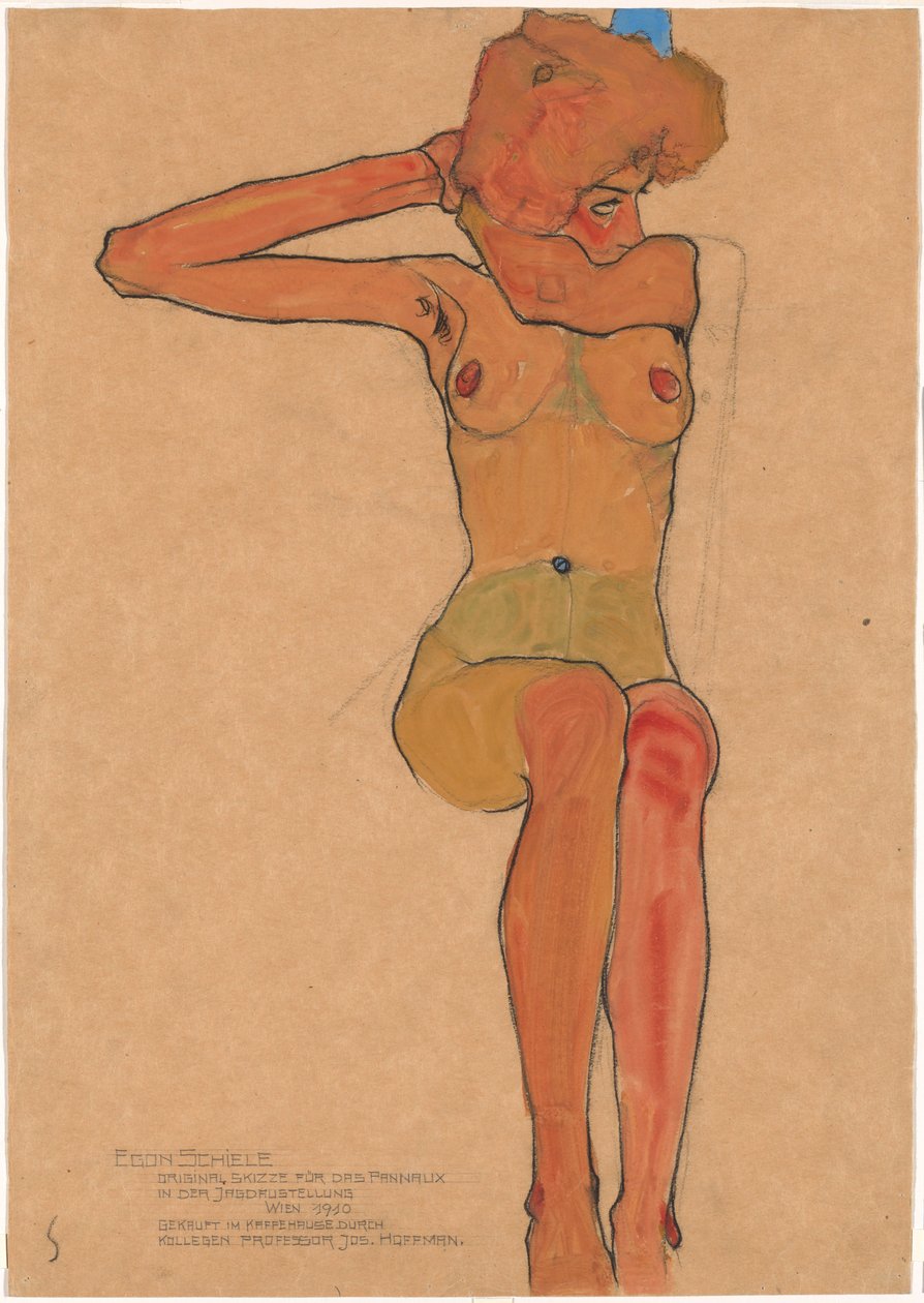 Mädchenakt (Gertrude) von Egon Schiele
