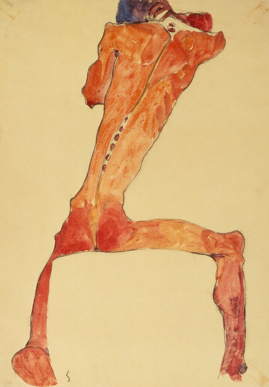 Mannerrückenhaut von Egon Schiele
