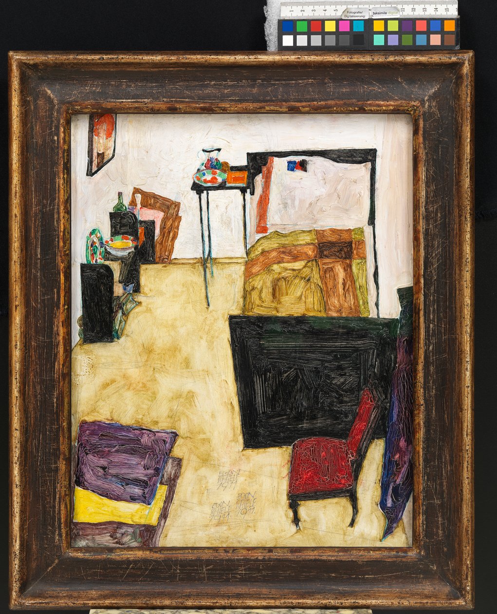 Mein Wohnzimmer (Das Zimmer des Künstlers in Neulengbach) von Egon Schiele