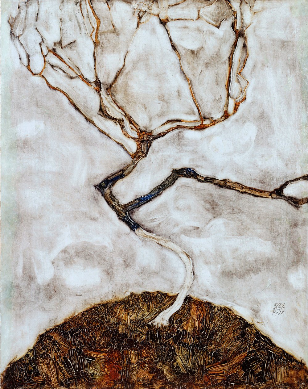Kleiner Baum im Spätherbst von Egon Schiele