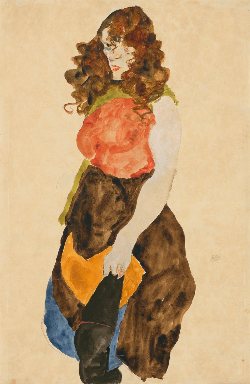 Prostituierte (Dirne) von Egon Schiele