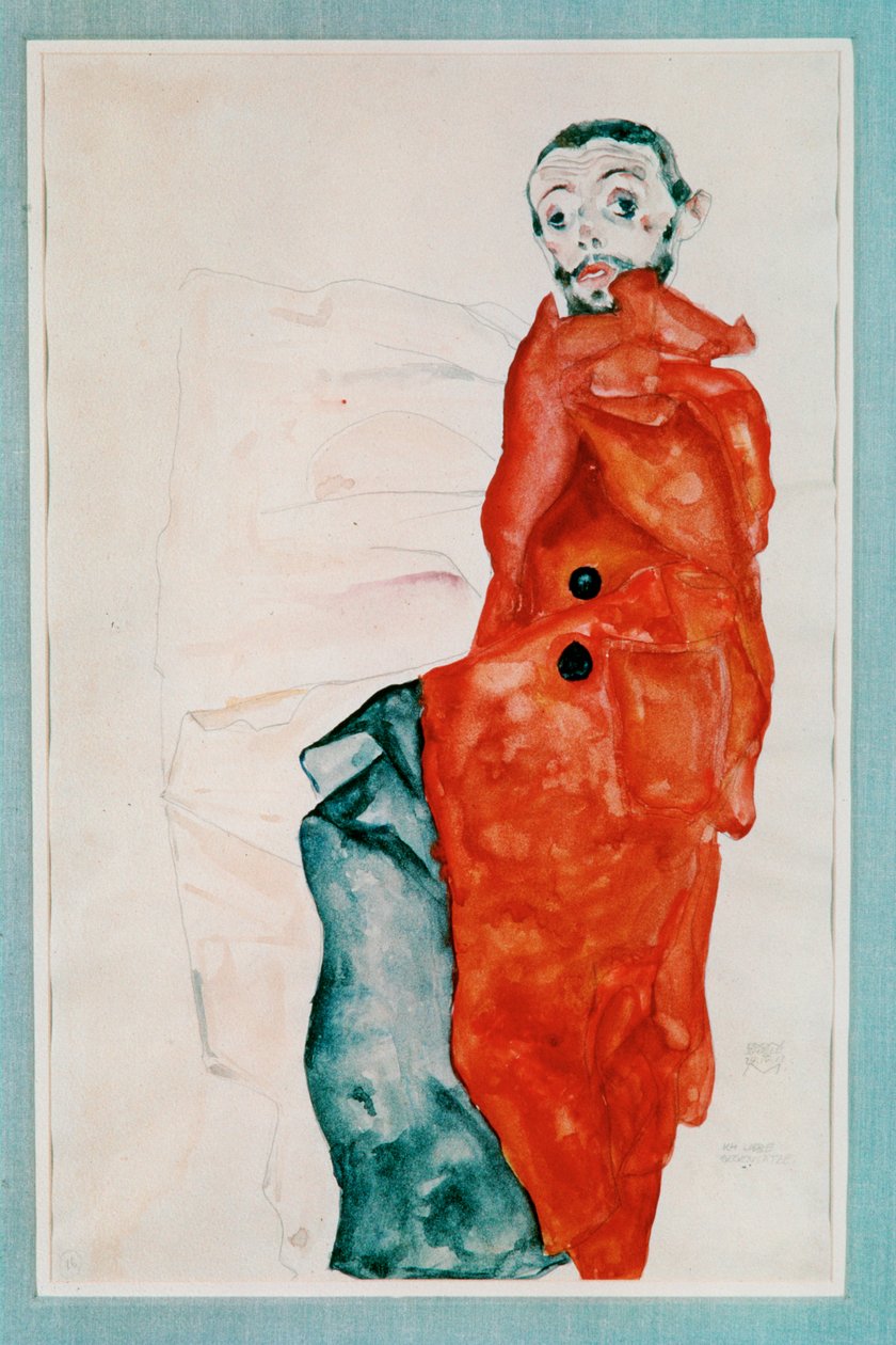 Selbstbildnis als Gefangener von Egon Schiele