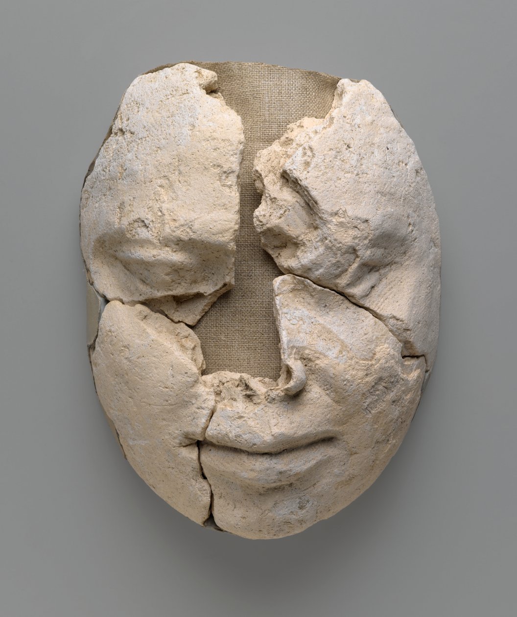 Mumienmaske eines Mannes, bestehend nur aus dem Gesicht von Egyptian