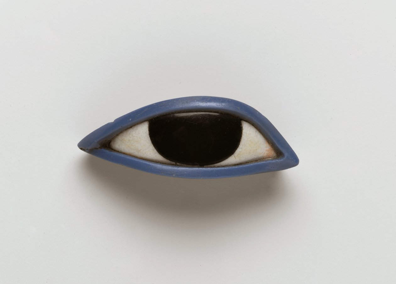 Rechtes Auge von einem anthropoiden Sarg von Egyptian