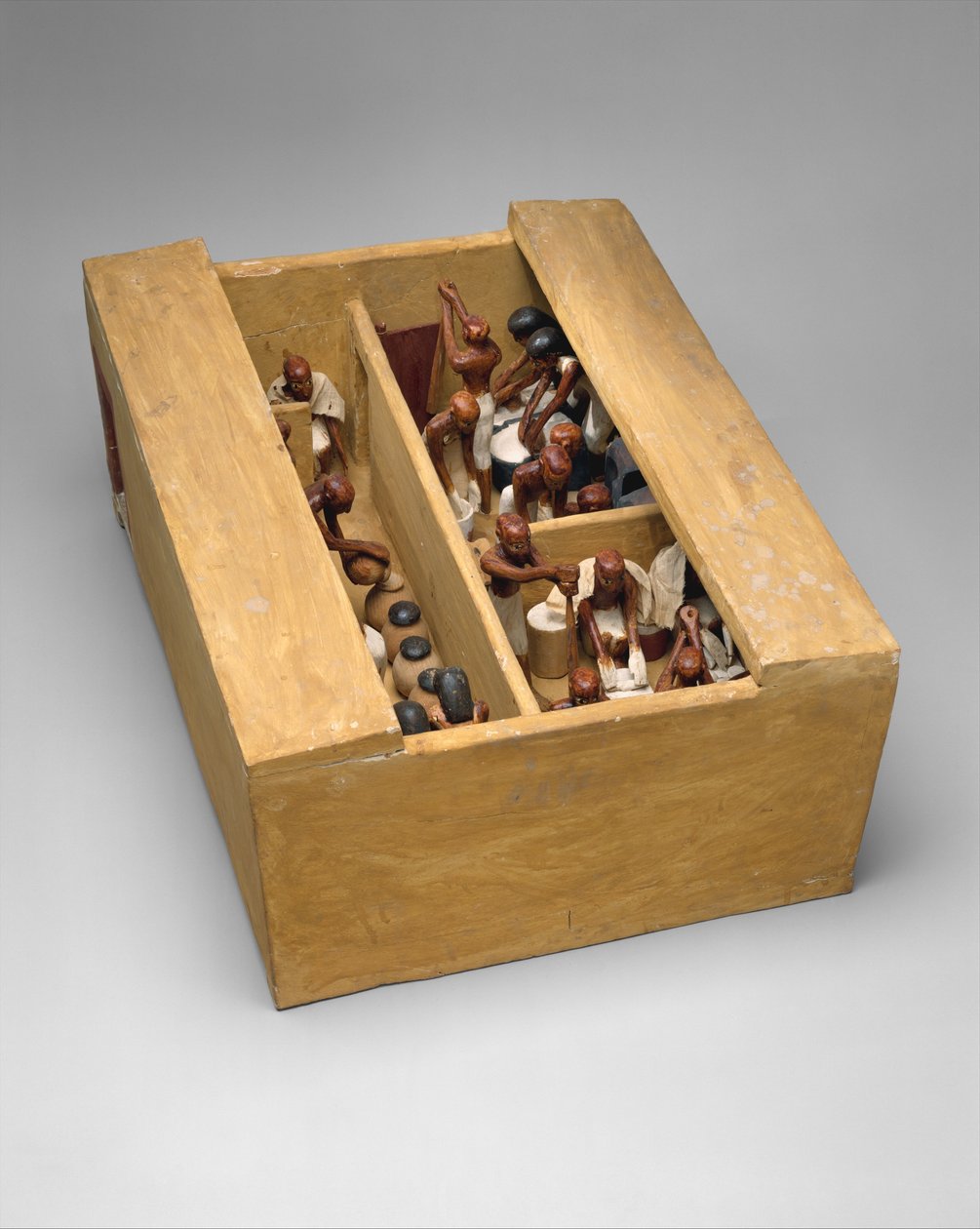 Modell einer Bäckerei und Brauerei aus dem Grab von Meketre, ca. 1981–1975 v. Chr. von Egyptian 12th Dynasty