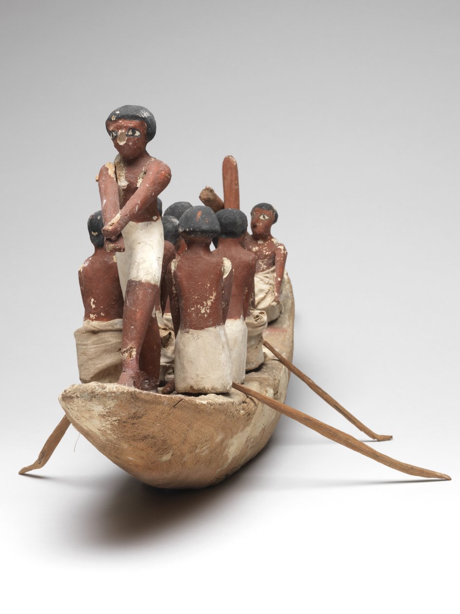 Modellsegelboot aus dem Grab von Khety (Beni Hasan) Mittleres Reich, ca. 2010 v. Chr. - 1950 v. Chr. von Egyptian 12th Dynasty