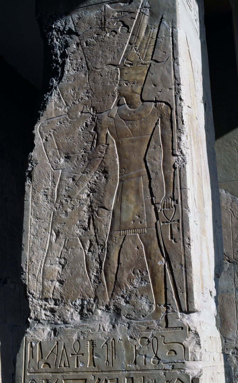Basrelief, Totentempel der Königin Hatschepsut, Djeser-Djeseru, Deir el-Bahri, Luxor, Theben (UNESCO-Weltkulturerbe) von Egyptian 18th Dynasty