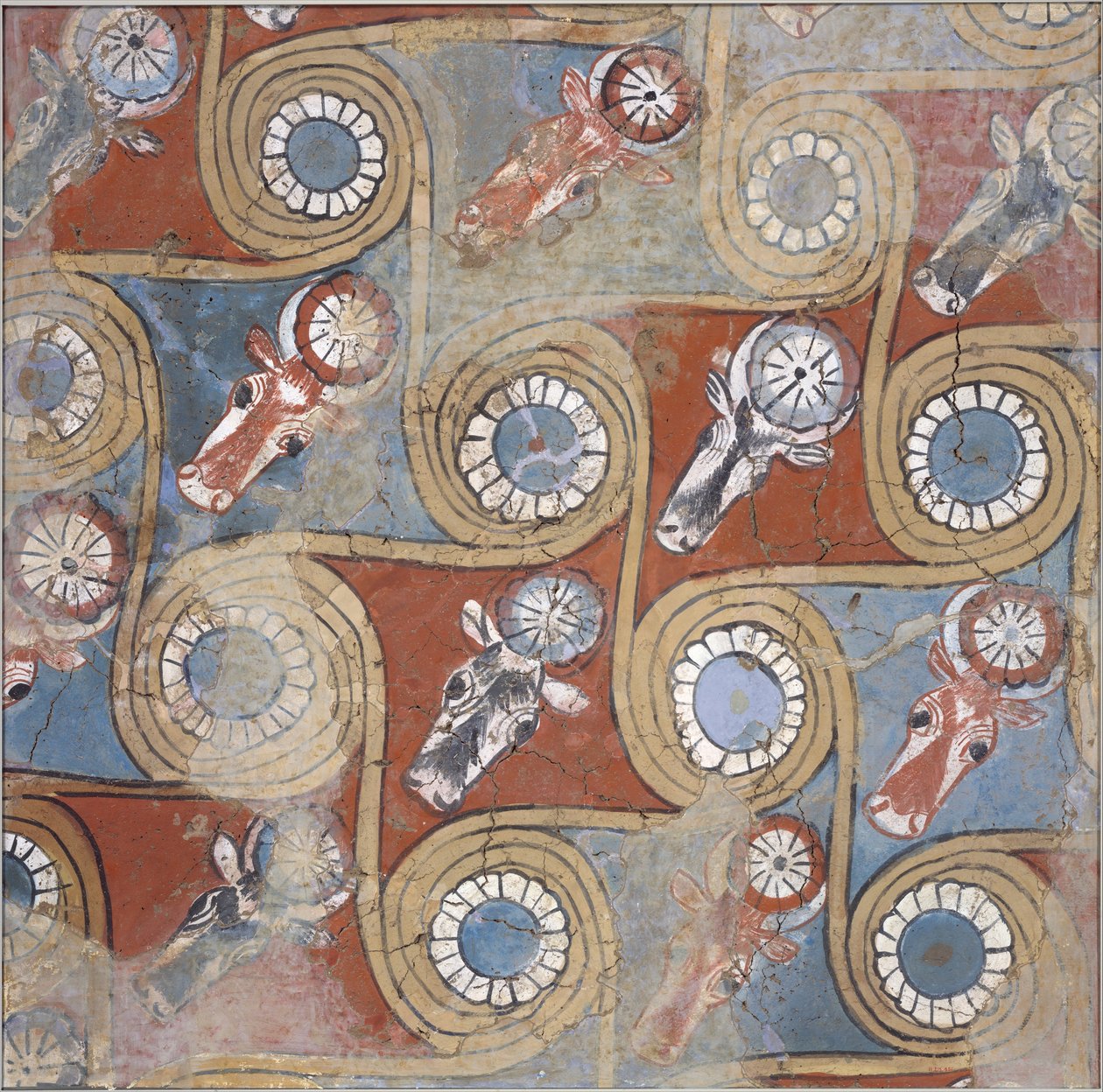Deckenmalerei aus dem Palast von Amenhotep III, ca. 1390–1353 v. Chr. von Egyptian 18th Dynasty