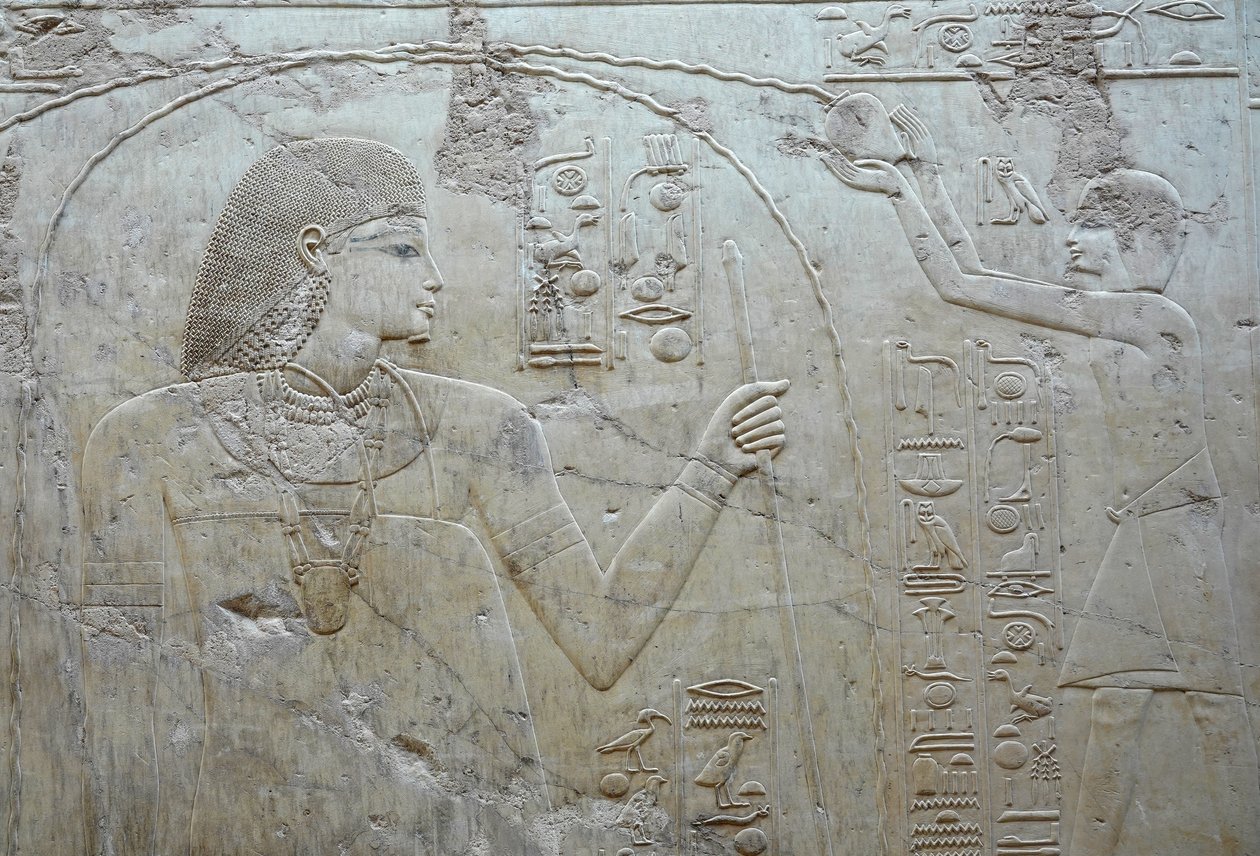 Libationsszene, Grab von Ramose von Egyptian 18th Dynasty