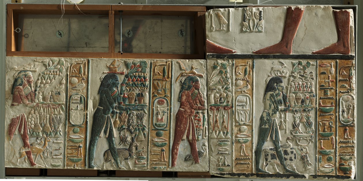 Nome-Götter bringen Opfergaben, ca. 1391-1353 v. Chr. von Egyptian 18th Dynasty