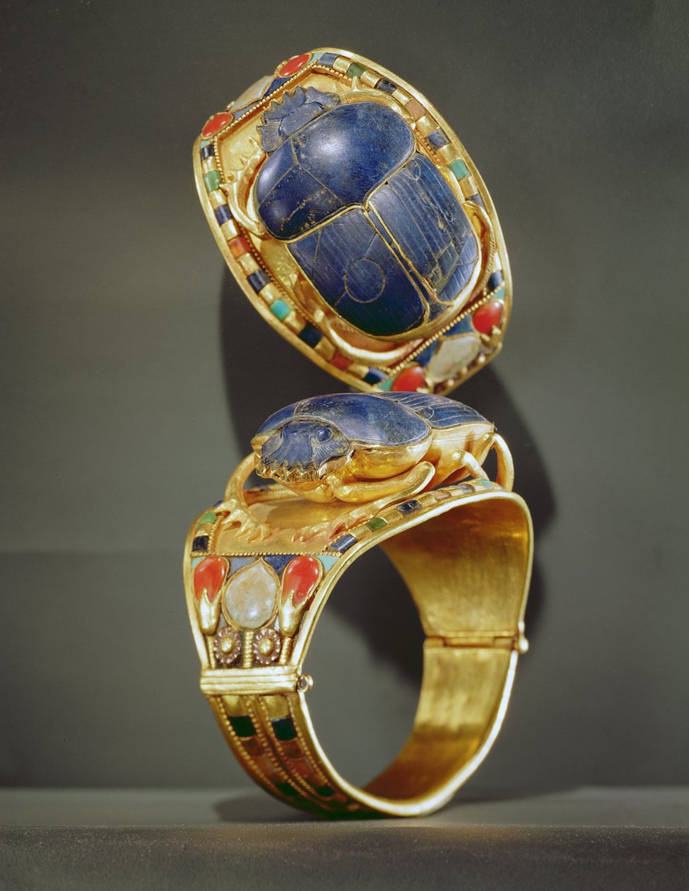 Skarabäus-Armband, aus dem Grab von Tutanchamun, Neues Reich von Egyptian 18th Dynasty