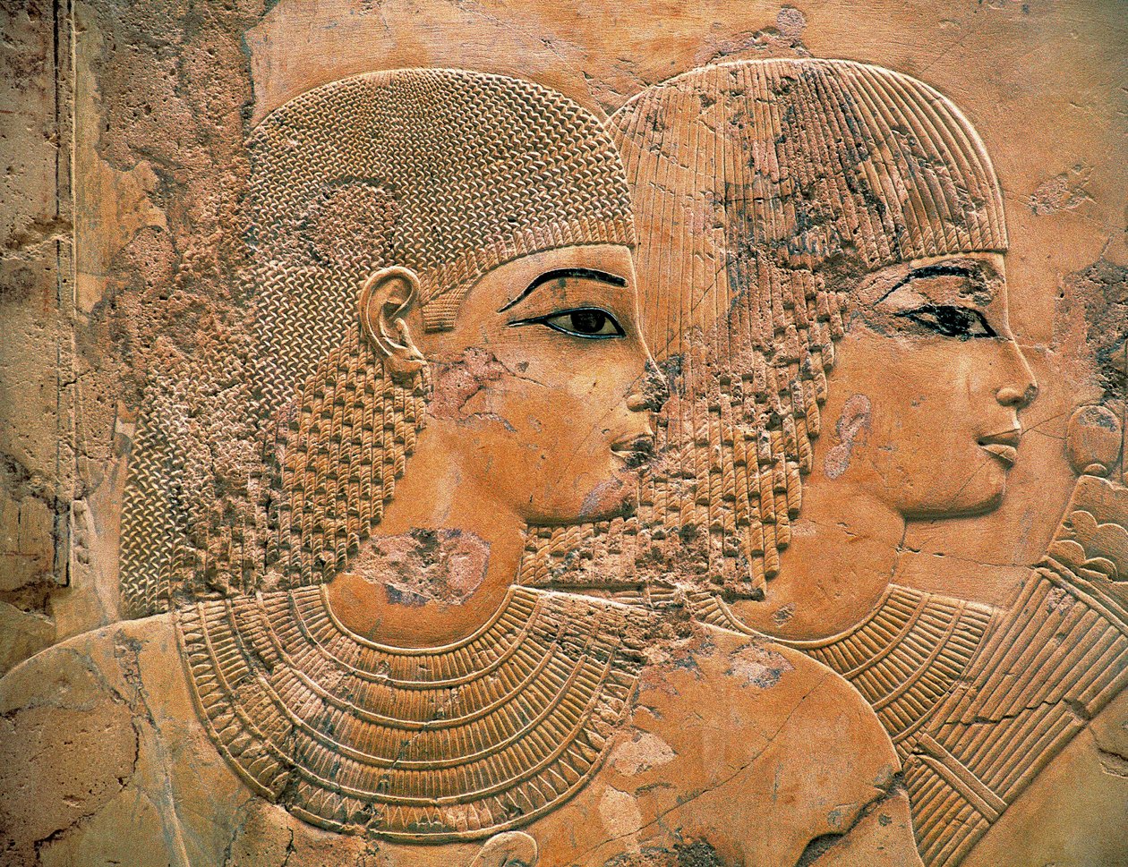 Die Gäste beim Begräbnisbankett von Ramose von Egyptian 18th Dynasty