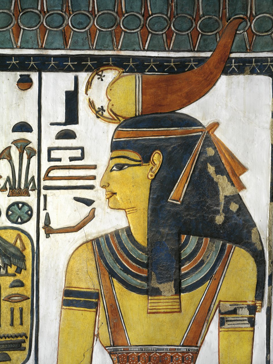 Ägypten, Theben, Luxor, Tal der Königinnen, Grab von Nefertari, Vorhalle, Wandmalereien, Göttin Selket von Egyptian 19th Dynasty
