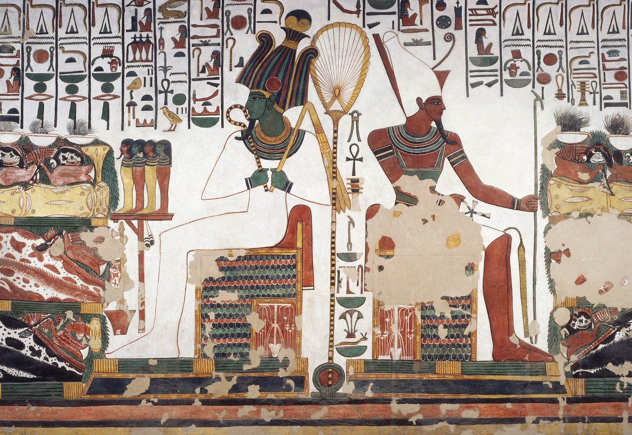 Osiris und Atum von Egyptian 19th Dynasty