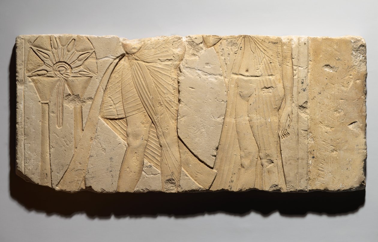Relief, das eine Opferszene darstellt, aus Tell el-Amarna, Neues Reich, ca. 1353-1336 v. Chr. von Egyptian 19th Dynasty